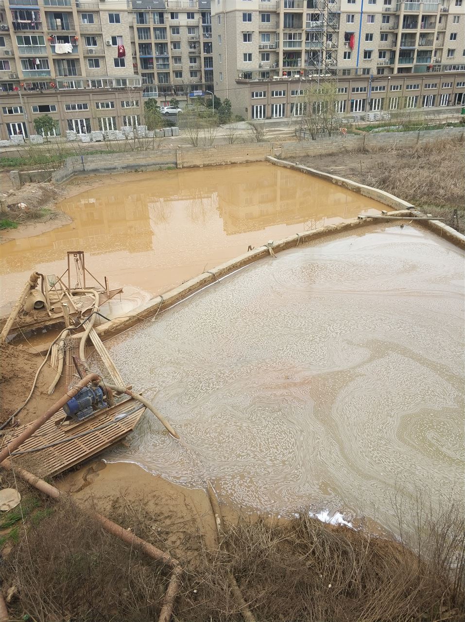 红塔沉淀池淤泥清理-厂区废水池淤泥清淤